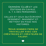 Calendrier CLUB de l'avent