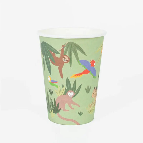 8 Gobelets carton - tropical